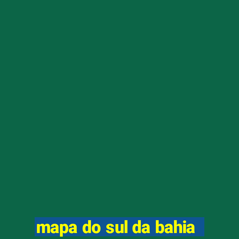 mapa do sul da bahia